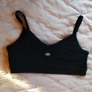 Alo sports black sports bra